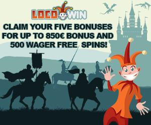 Locowin casino | 5 welcome bonuses | 500 free spins